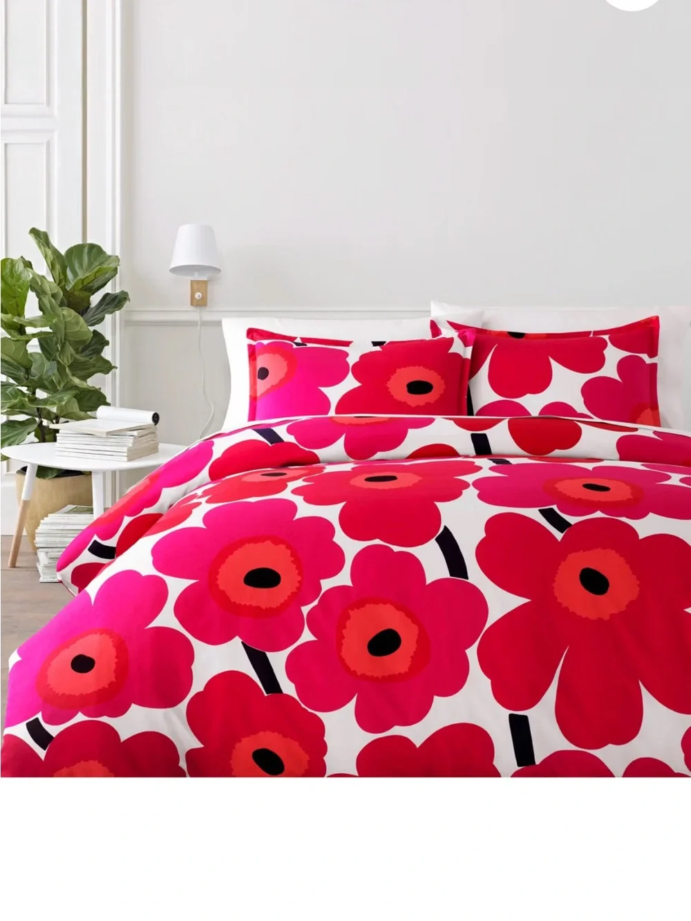 Marimekko Unikko Red Duvet Cover Set - King